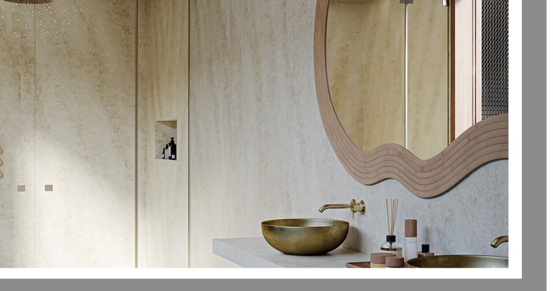Warm Stone Bathroom